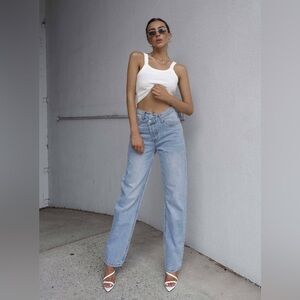 Princess Polly Holly Asymmetric Jeans